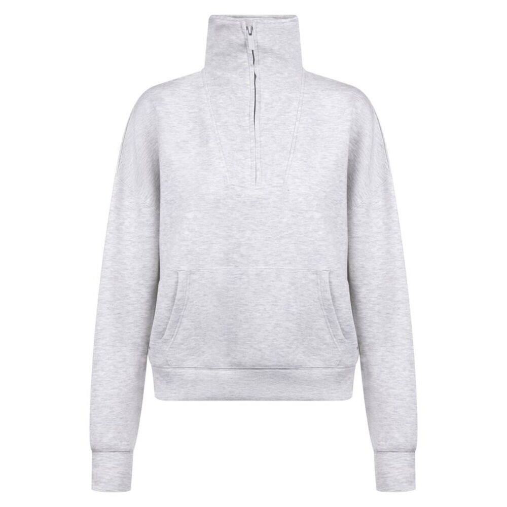 Trespass Womens/Ladies Jean Half Zip Sweatshirt / Gray Marl